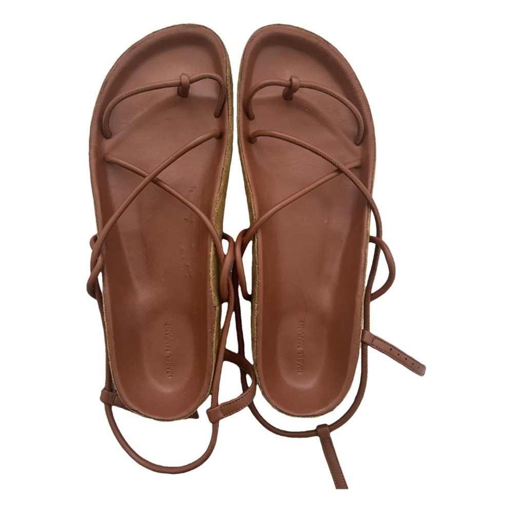 Isabel Marant Brown Leather Sandals